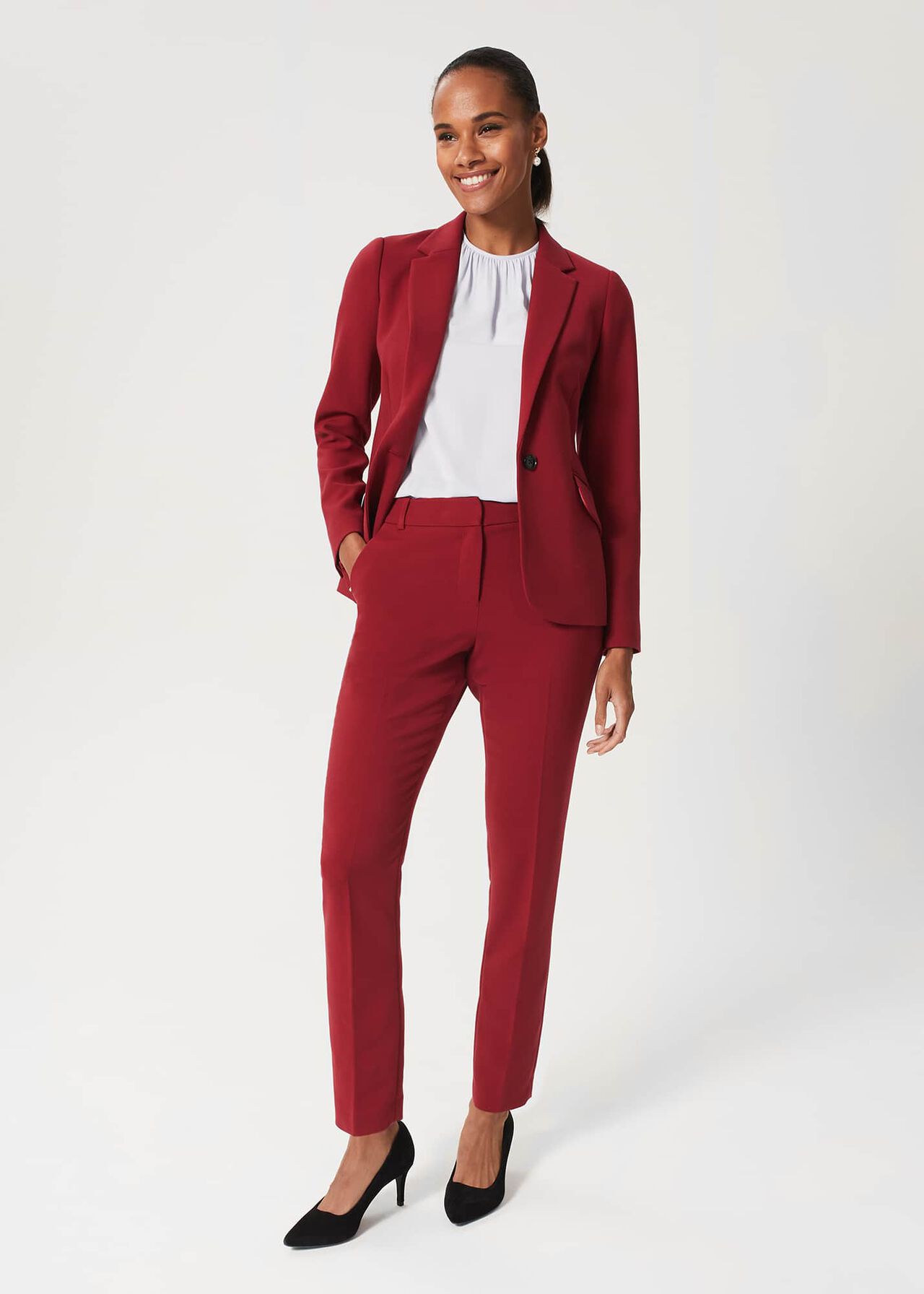 Suki Trousers, Rhubarb Red, hi-res