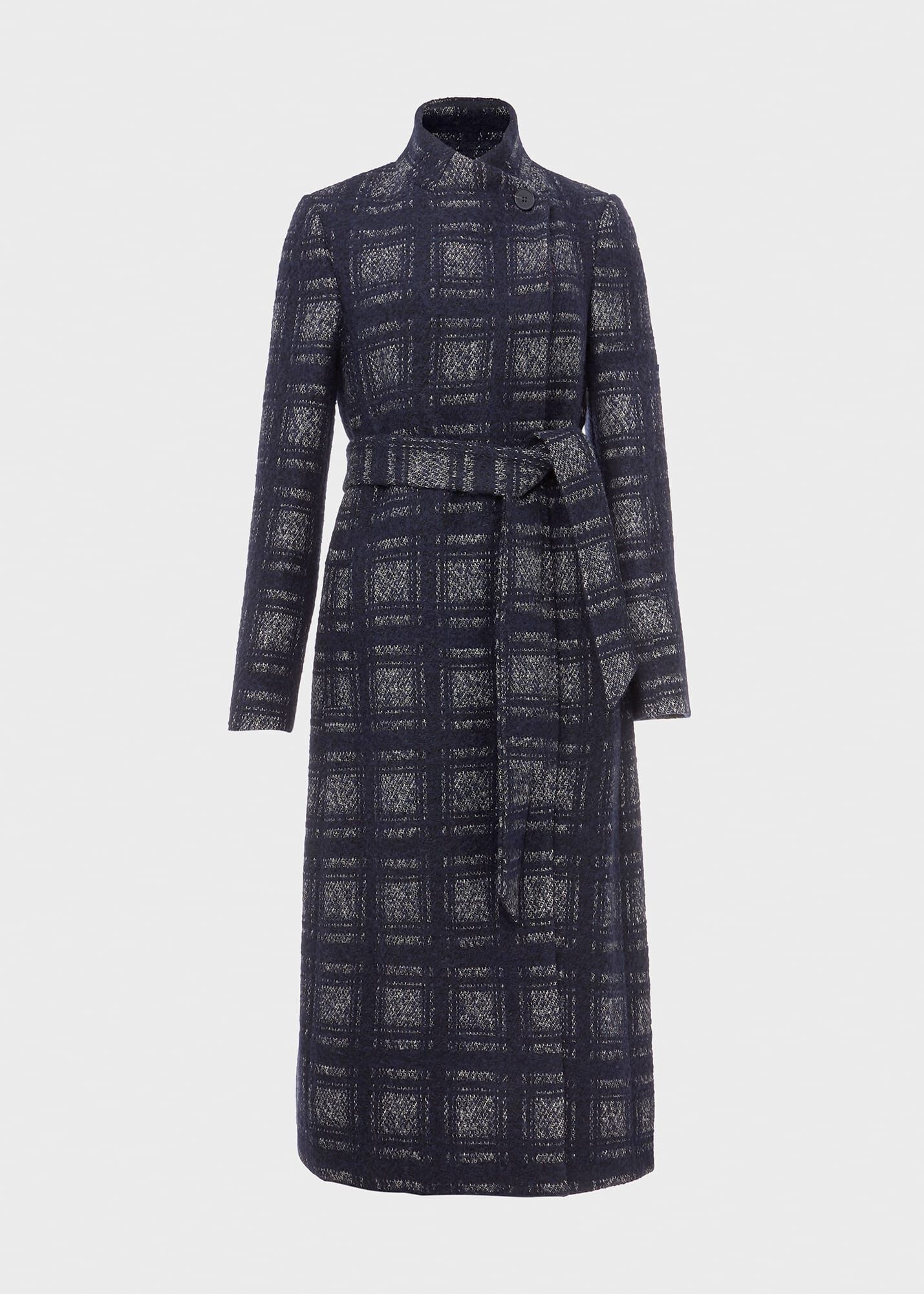 Meghan Check Wrap Coat