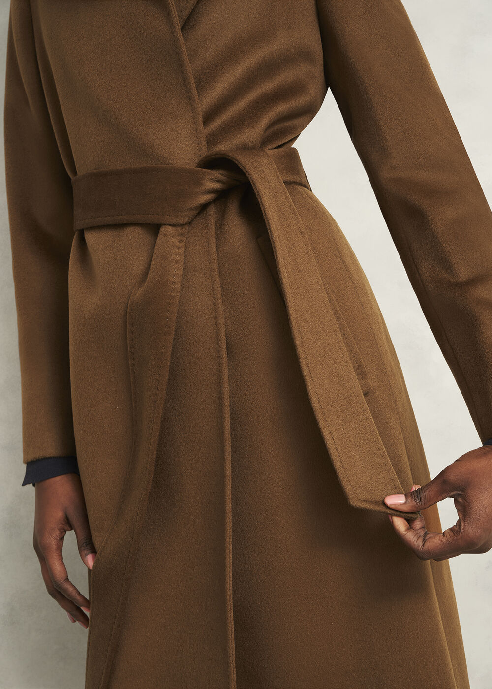 Petite Livia Wool Coat, Vicuna, hi-res