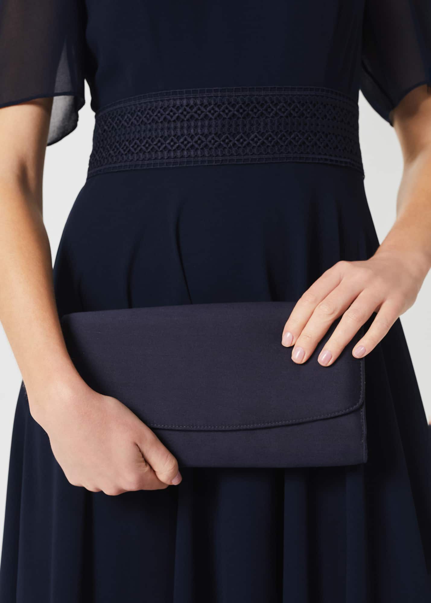 Navy dress clutch store