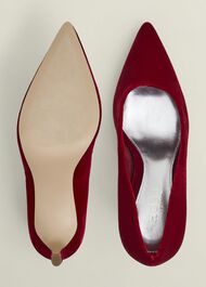 Leila Velvet Pumps, Rouge Red, hi-res
