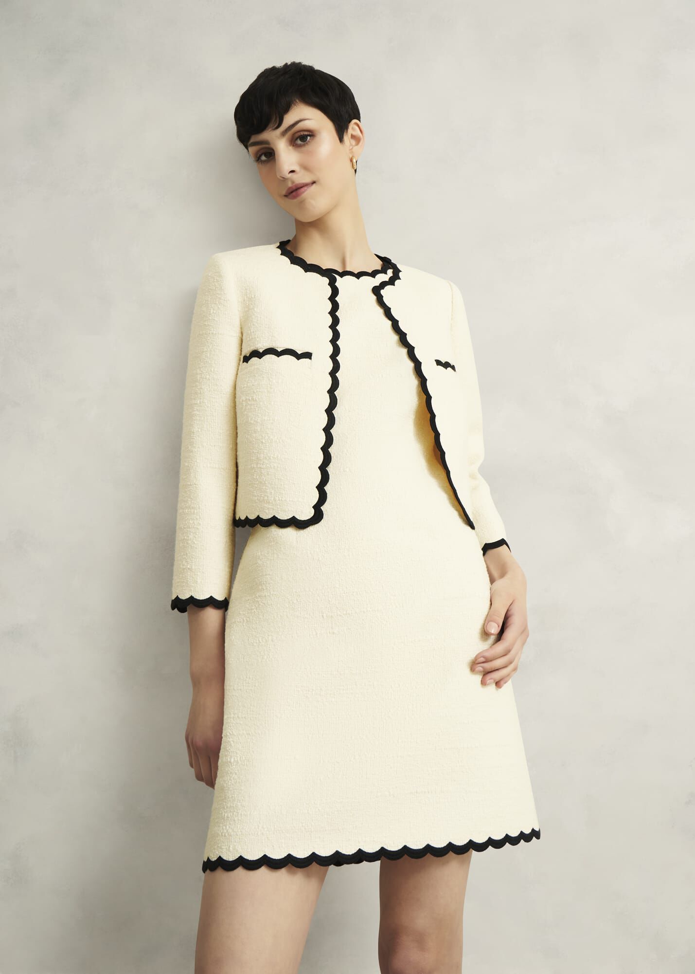 Laskett Boucle Mini Dress | Hobbs US |