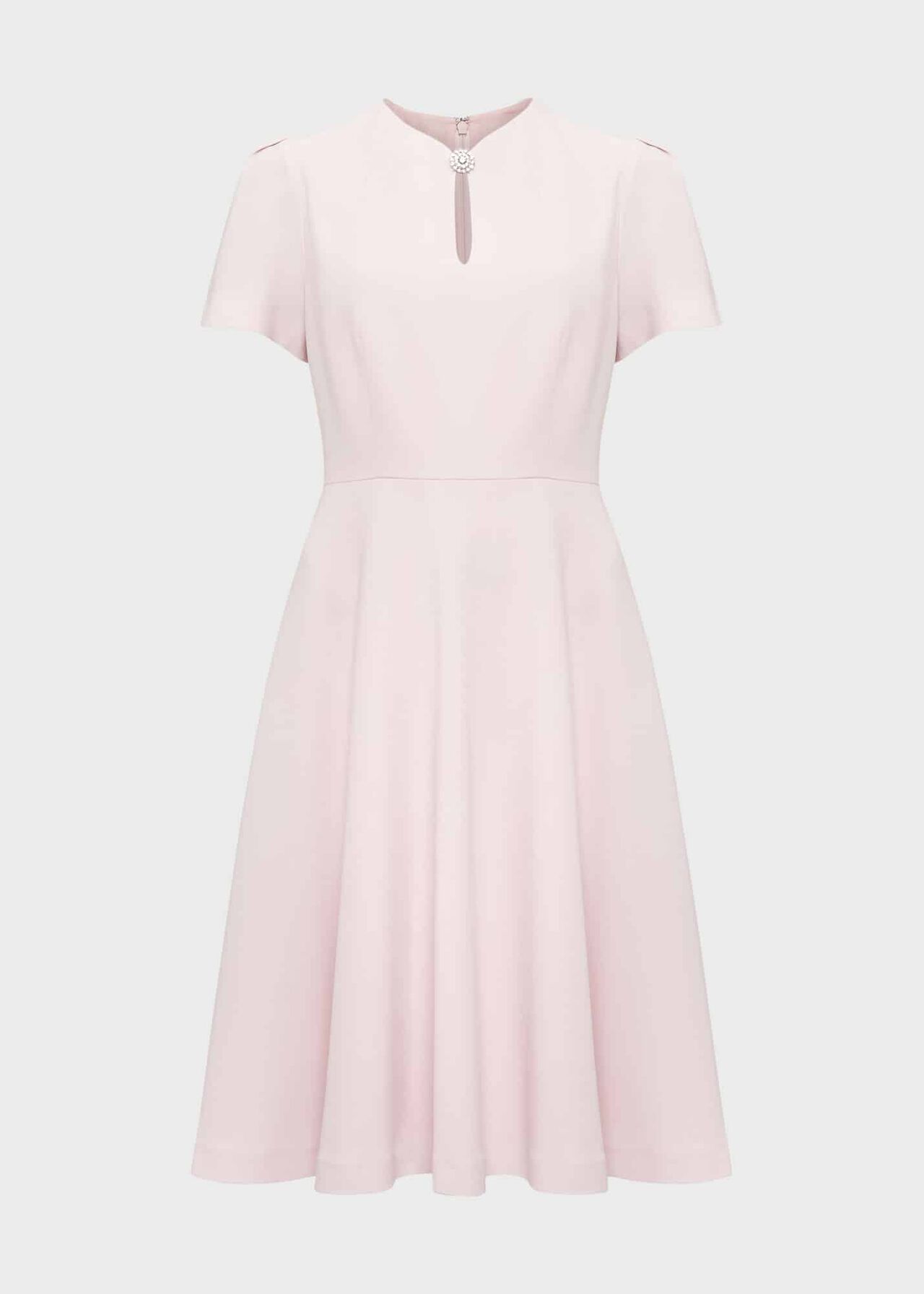 Chara Fit And Flare Dress, Pale Pink, hi-res