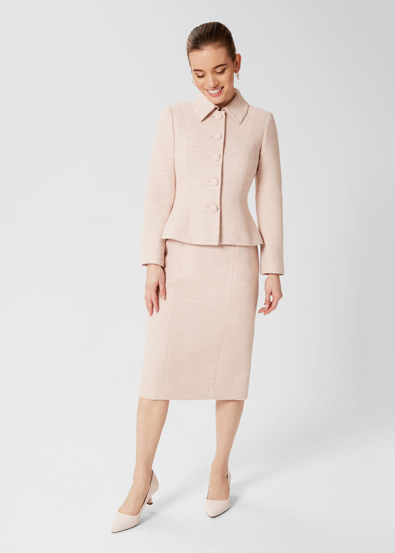 Petite Amelie Dress, Oyster, hi-res