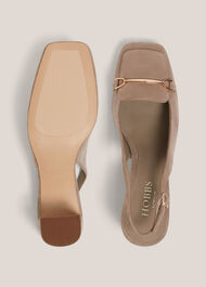Jaida Suede Slingbacks, Mushroom, hi-res