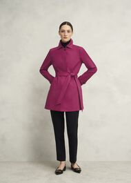Jane Shower Resistant Trench Coat, Cerise Pink, hi-res