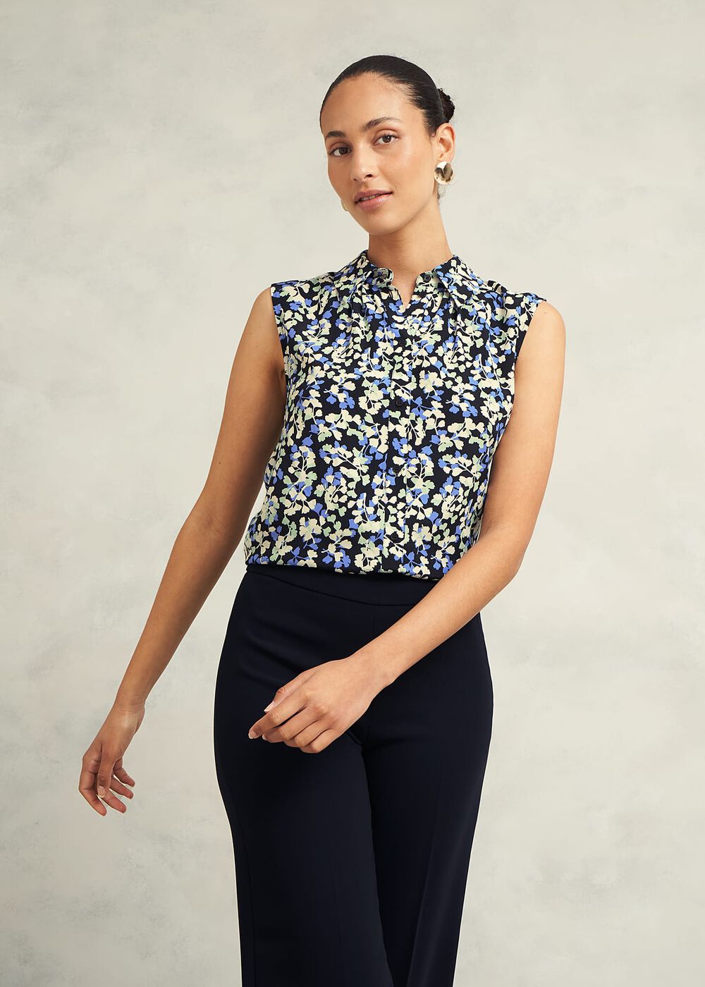 Ariela Top, Navy Multi, hi-res