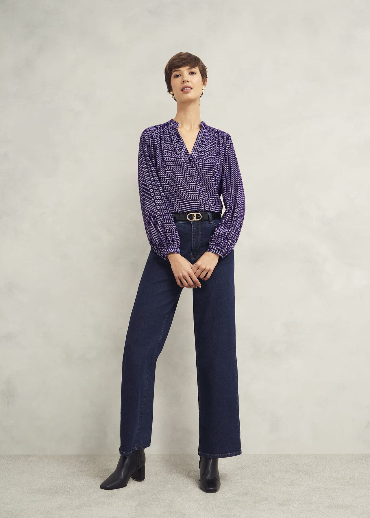 Mila Blouse, Purple Multi, hi-res