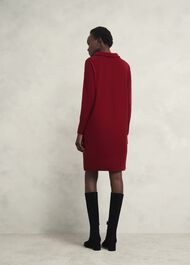 Audrey Knitted Dress, Rhubarb Red, hi-res
