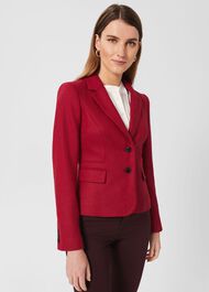 Hackness Wool Jacket , Raspberry, hi-res