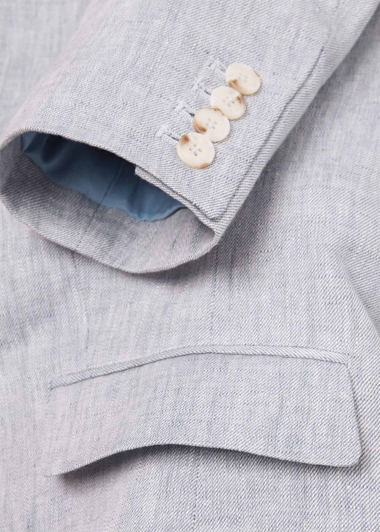 Maeve Linen Jacket, Pale Blue, hi-res