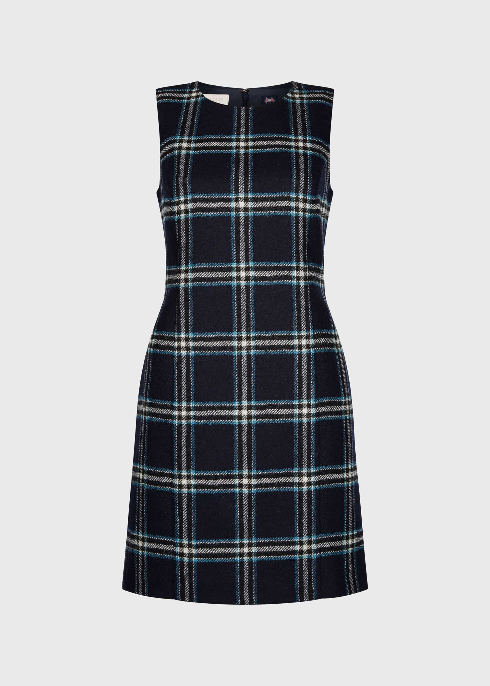 hobbs checked dress