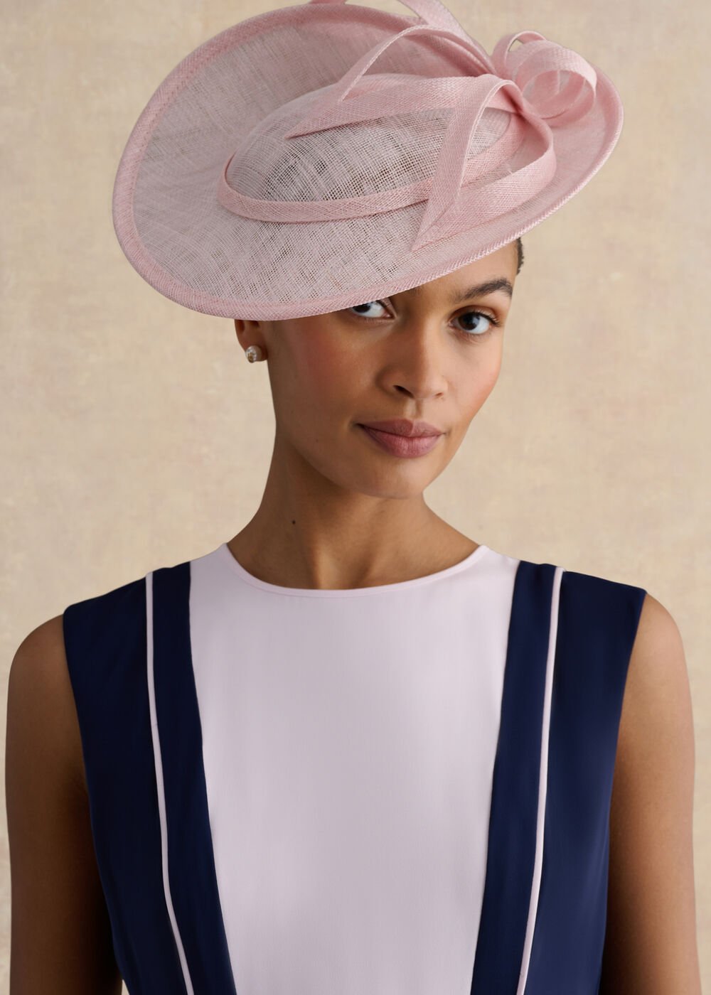 Lorraine Fascinator, Pale Pink, hi-res