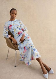 Constance Dress, Pale Blue Multi, hi-res