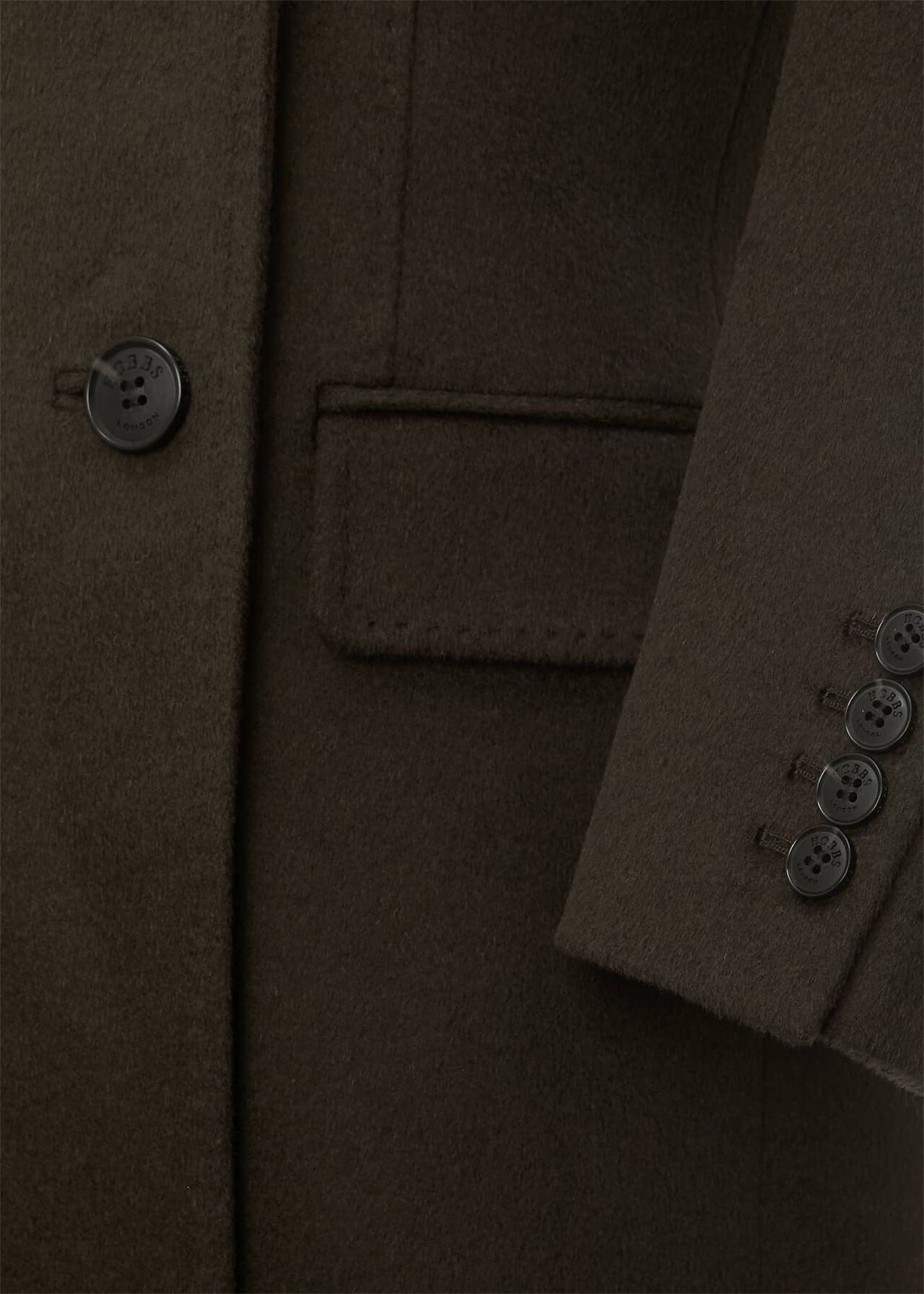 Elva Wool Coat, Dark Olive, hi-res
