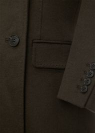 Elva Wool Coat, Dark Olive, hi-res
