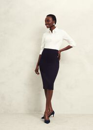 Petite Aly Skirt, Navy, hi-res