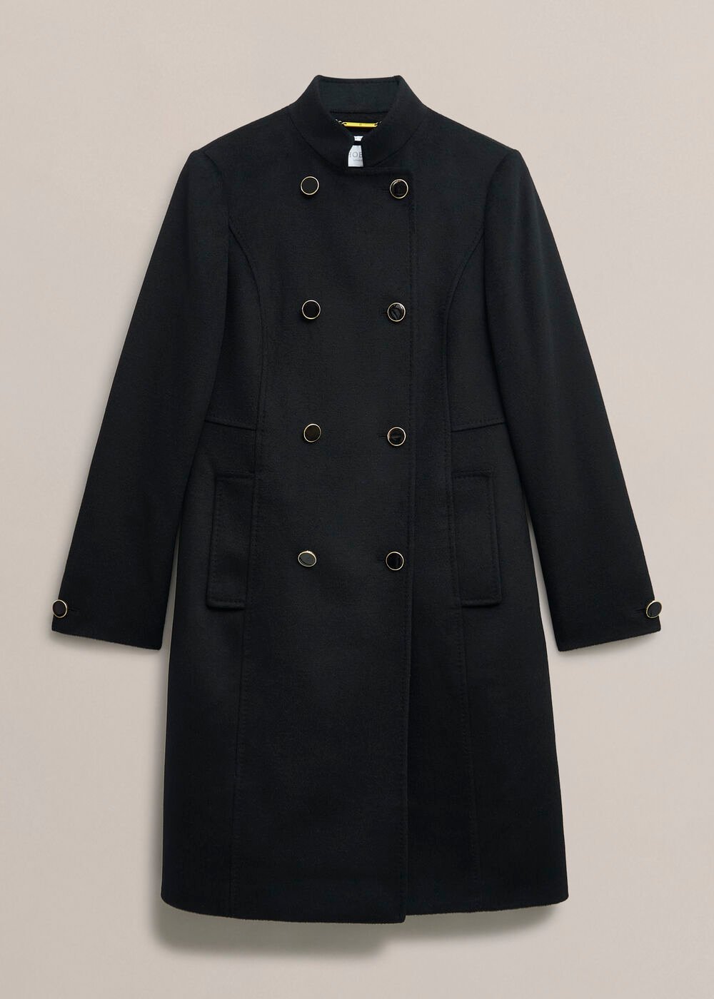 Selina Wool Coat, Black, hi-res