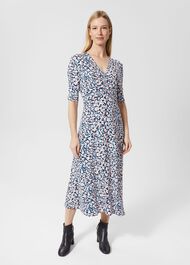 Petite Frankie Dress, Navy Multi, hi-res