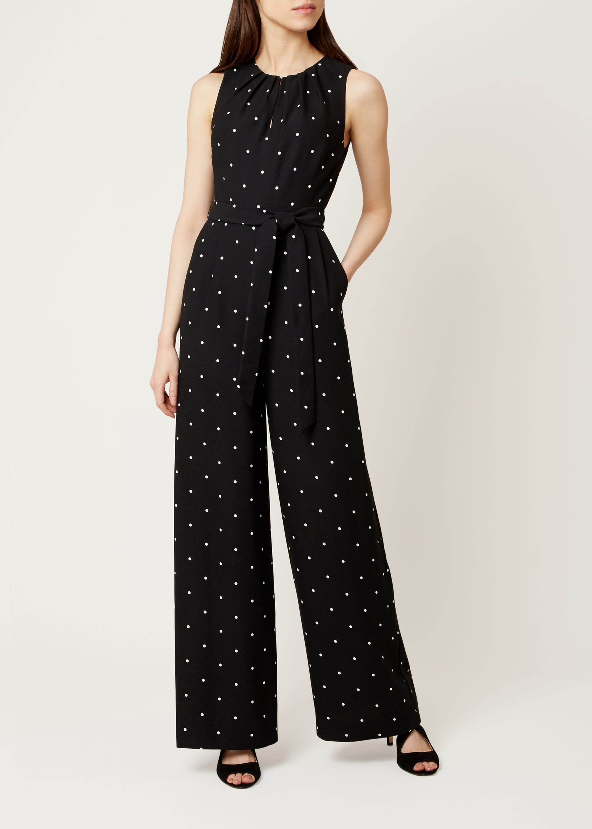 hobbs jumpsuit polka dot