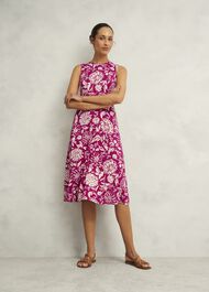 Petite Marylise Jersey Dress, Pink Cream, hi-res