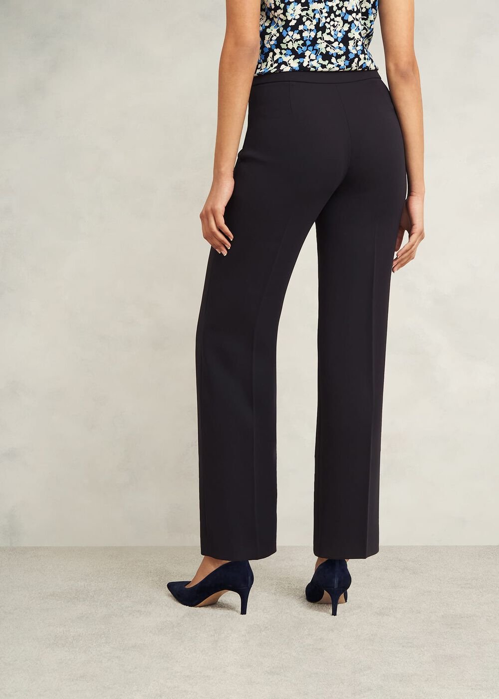 Petite Mel Wide Pants, Navy, hi-res