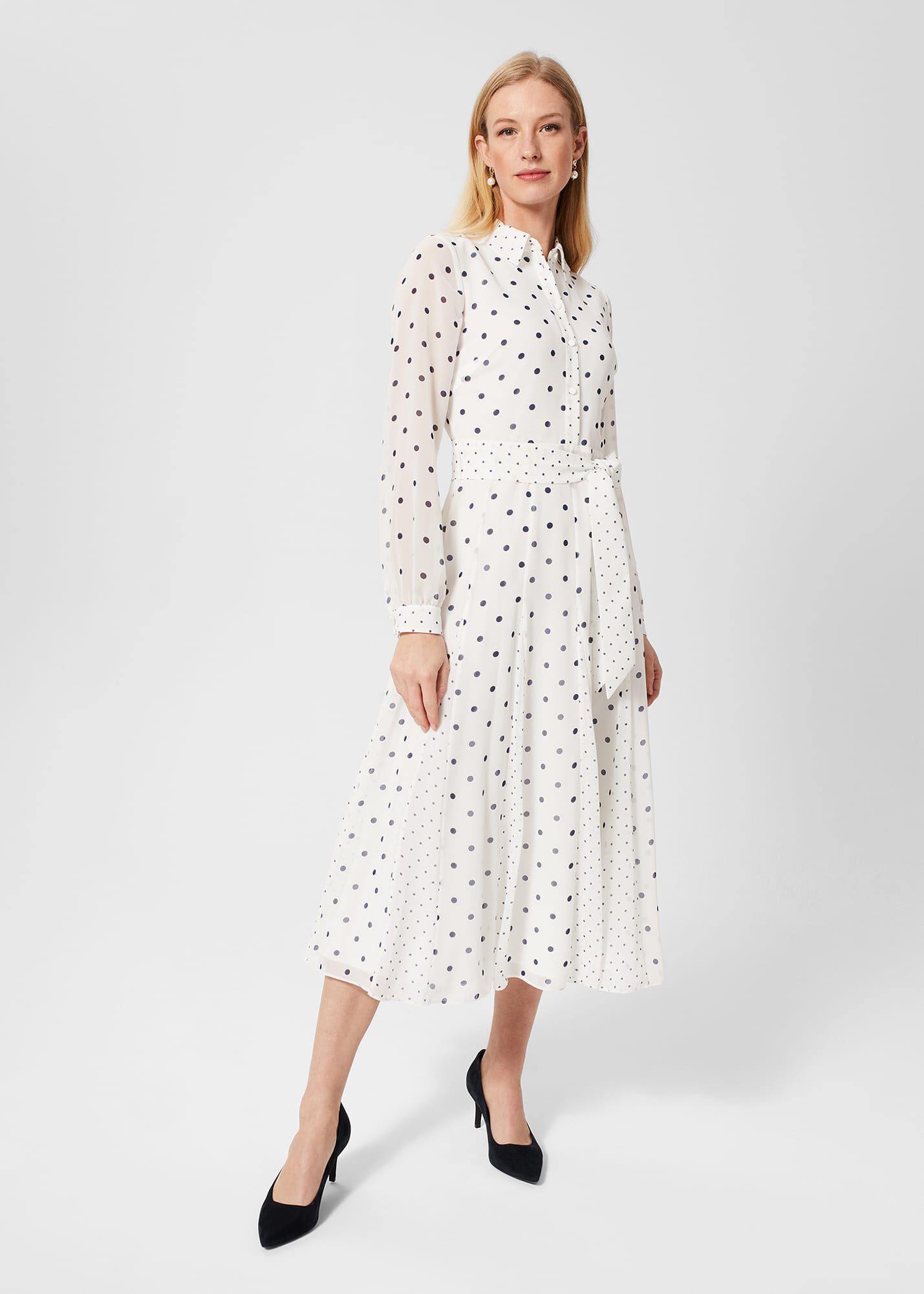 Lucilla Spot Midi Dress