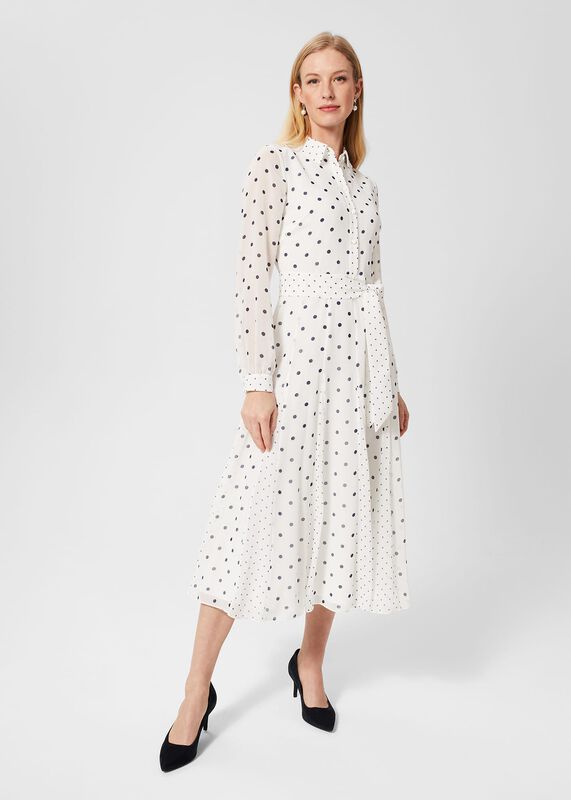 Lucilla Spot Midi Dress