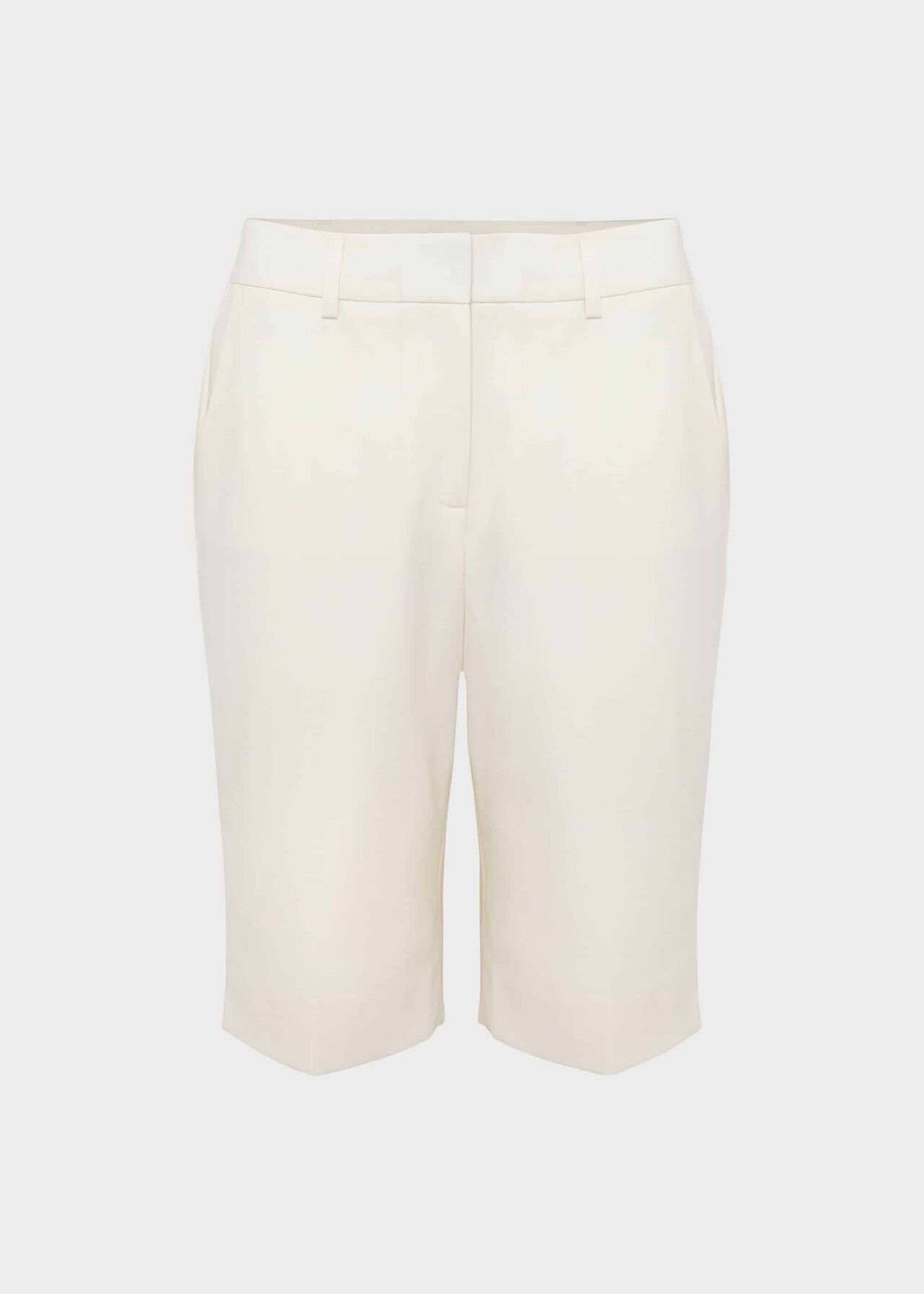 Maddy Wool Blend Shorts, Ivory, hi-res