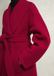 Lambeth Wool Blend Coat, Red, hi-res