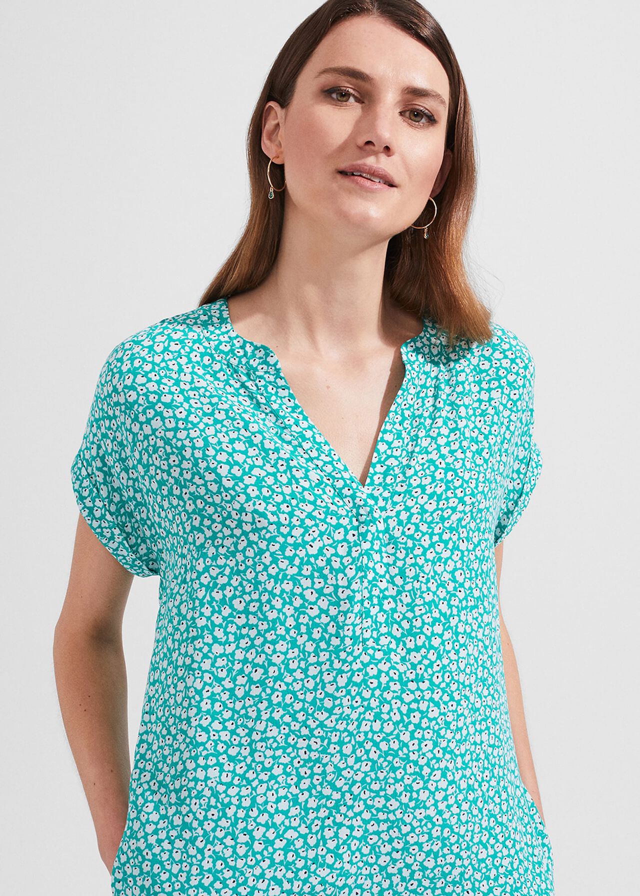 Cindy Dress, Aruba Green, hi-res