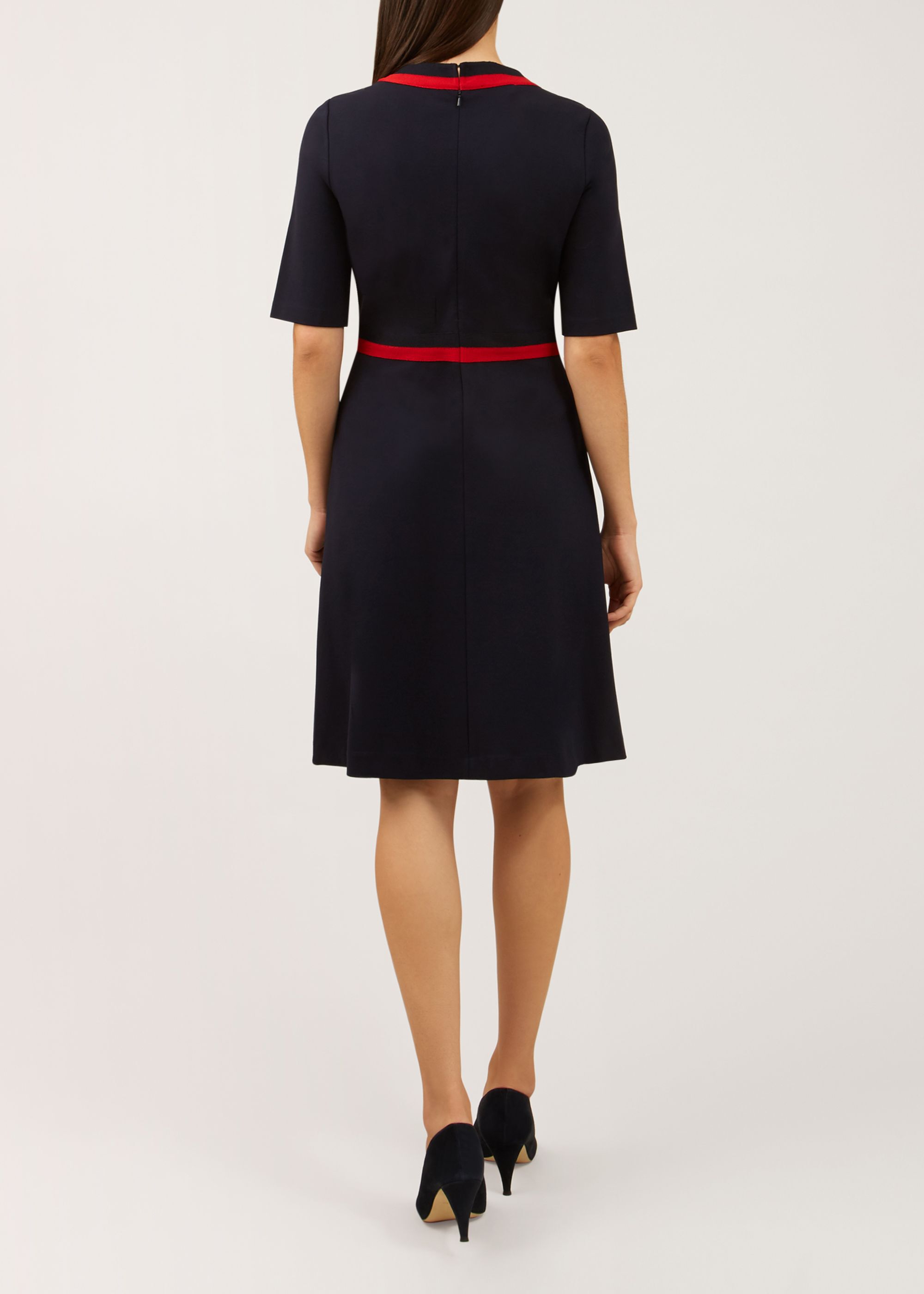 zara white collar dress