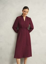 Petite Peony Dress, Beryl Red, hi-res