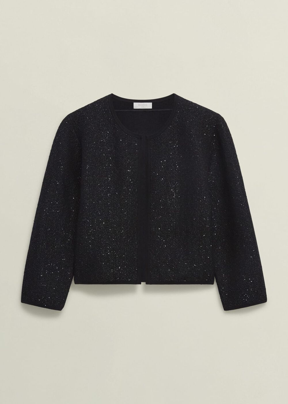 Elin Sequin Cardigan, Black, hi-res