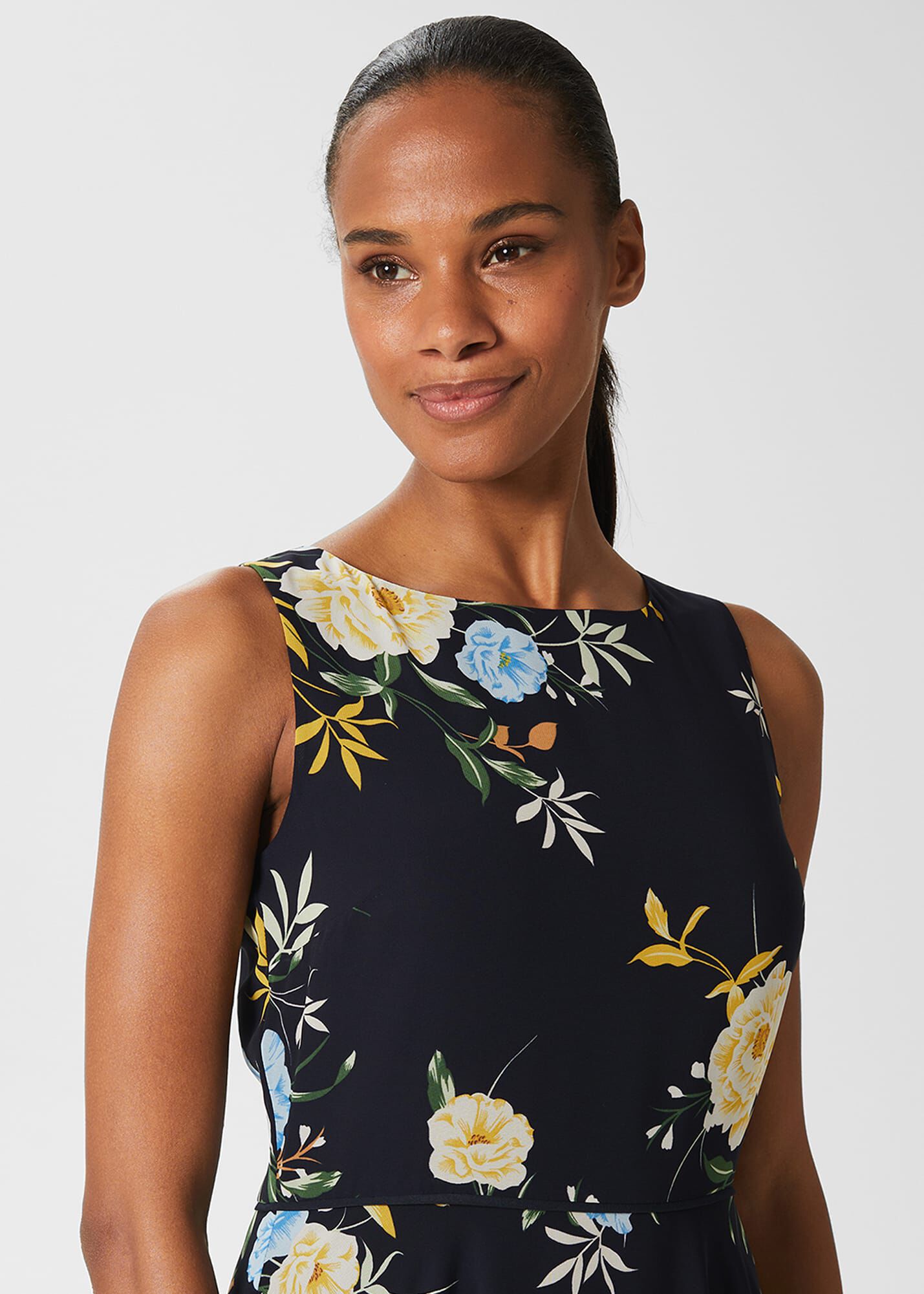 Carly Floral Midi Dress Hobbs AU