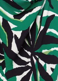 Petite Laurenza Printed Midi Dress, Green Multi, hi-res