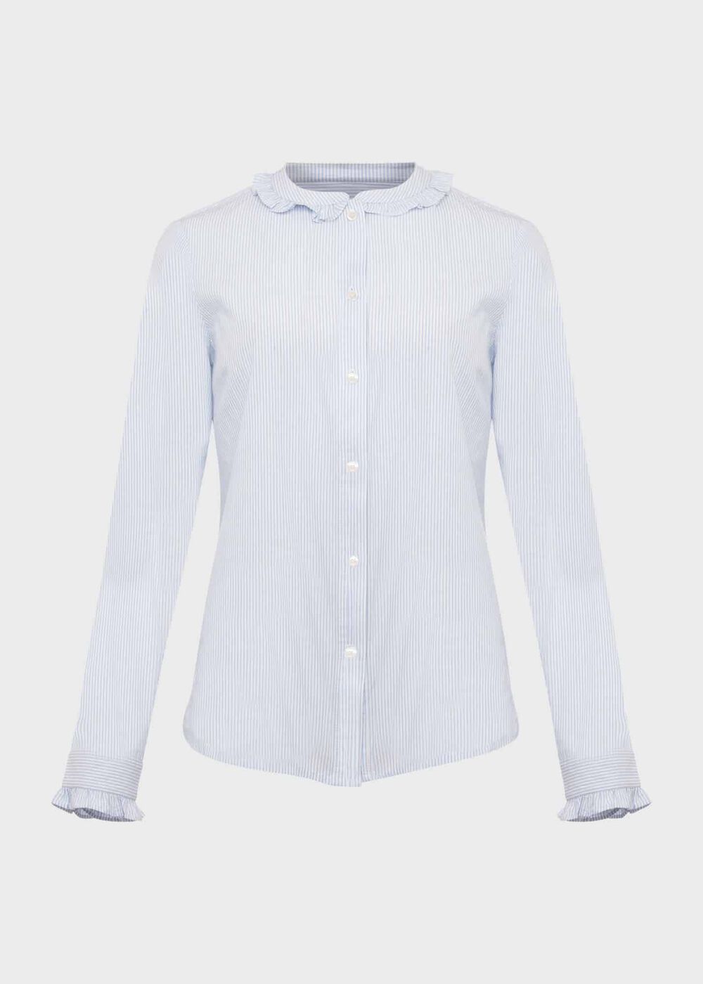 Miri Stripe Blouse, Blue Ivory, hi-res