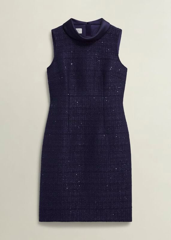 Prisha Sequin Tweed Dress