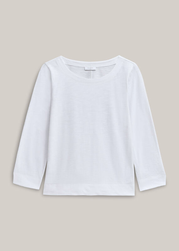 Martie Cotton Slub 3/4 Sleeve Top