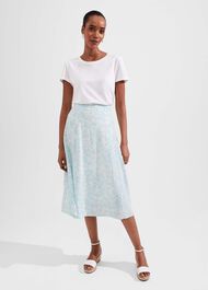 Bhavina Skirt, Blue Ivory, hi-res