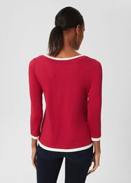 Delaney Top, Cranberry Pink, hi-res