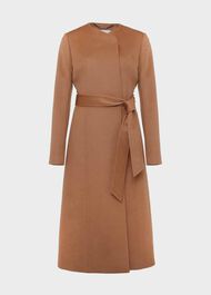 Davina Wool Coat, Dark Camel, hi-res