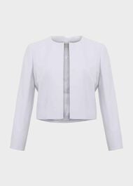 Elize Crepe Jacket, Pale Blue, hi-res