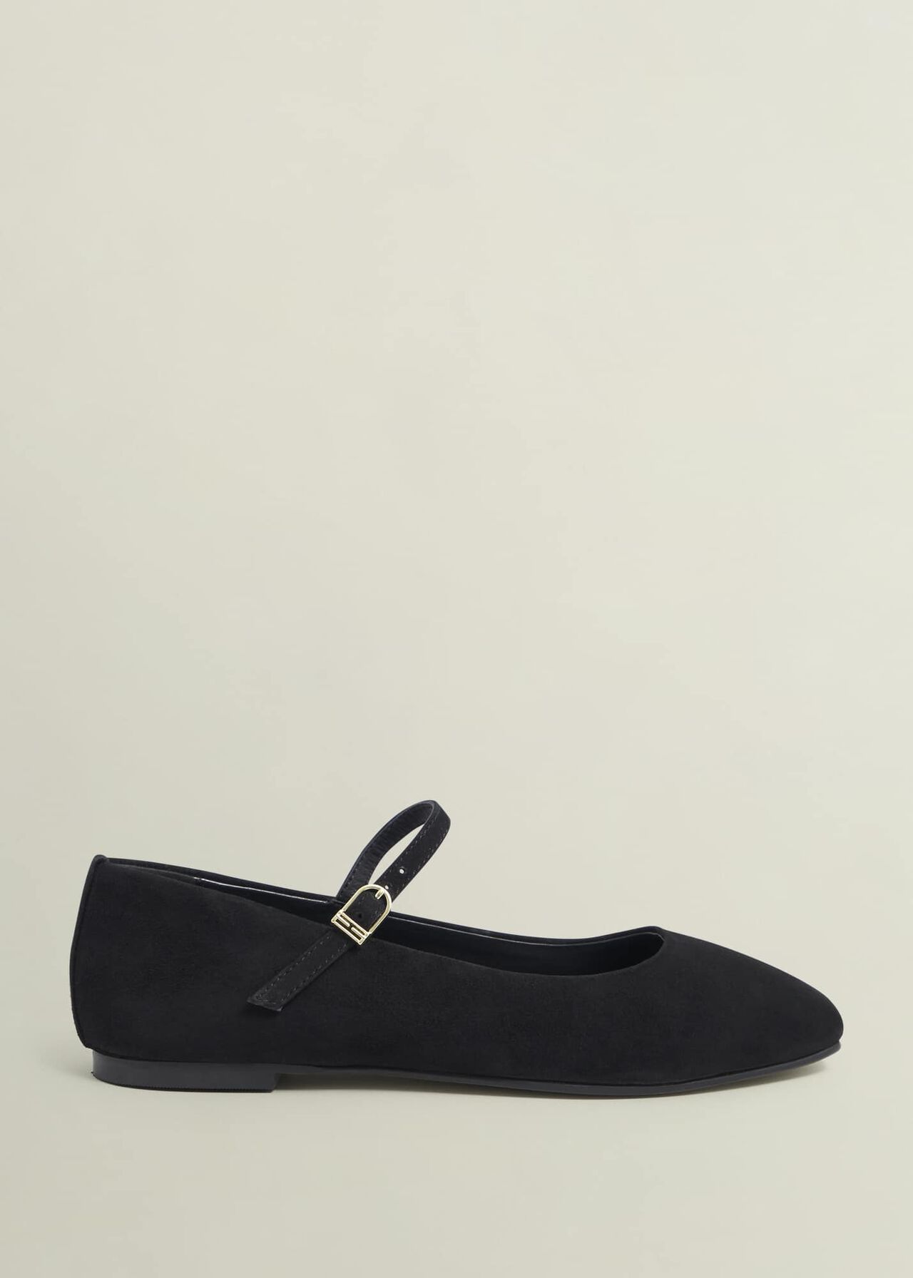 Suede Chrissy Mary Janes, Black, hi-res