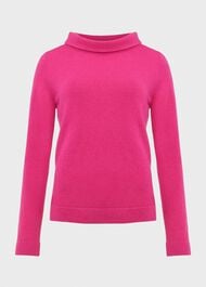 Audrey Wool Cashmere Jumper, Pink, hi-res