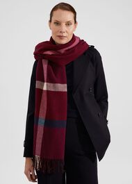 Whetherby Scarf, Plum Purple Mul, hi-res