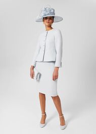 Petite Layla Sculpting Jacket, Pale Blue, hi-res