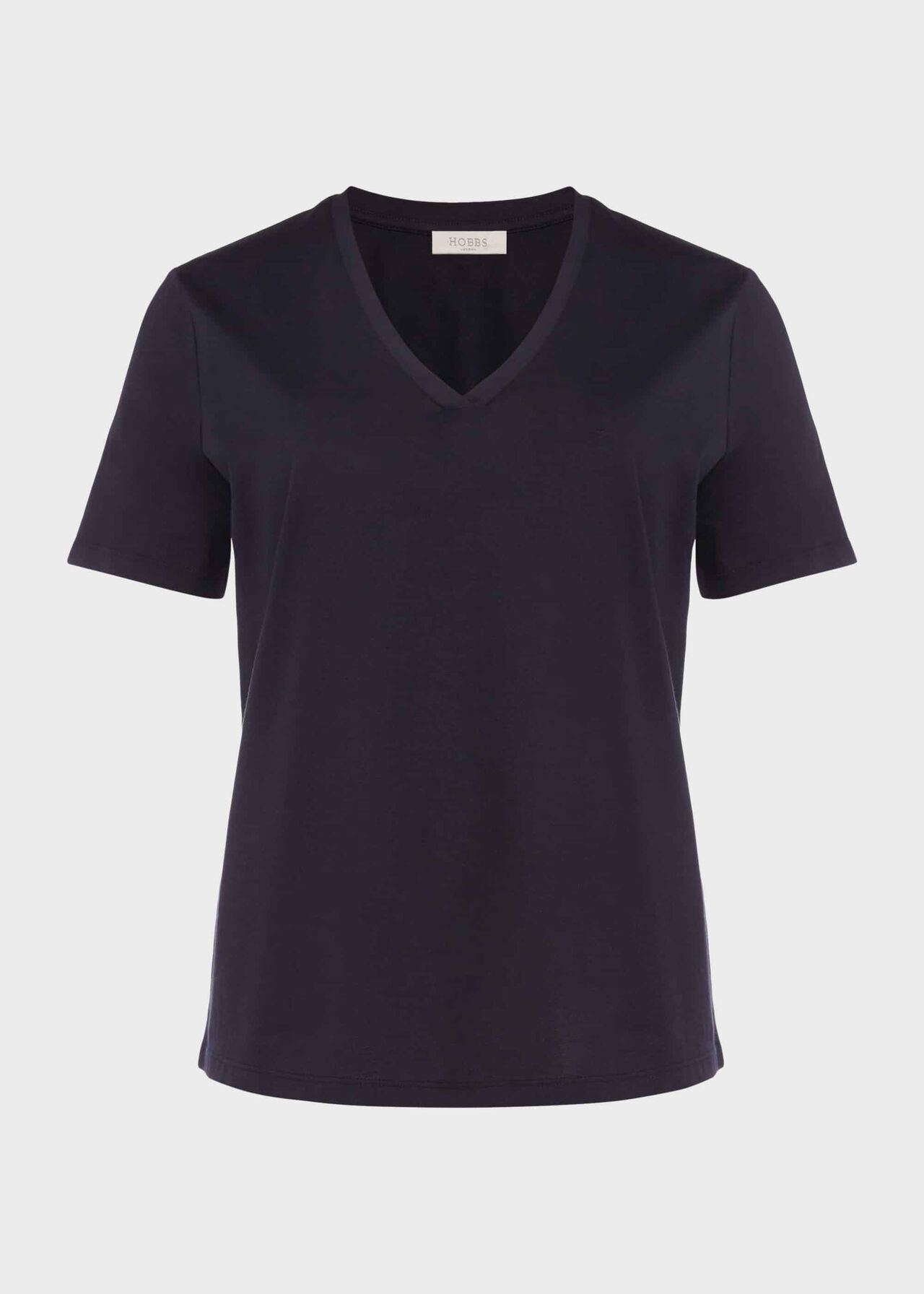 Charlotte Cotton T-Shirt, Navy, hi-res