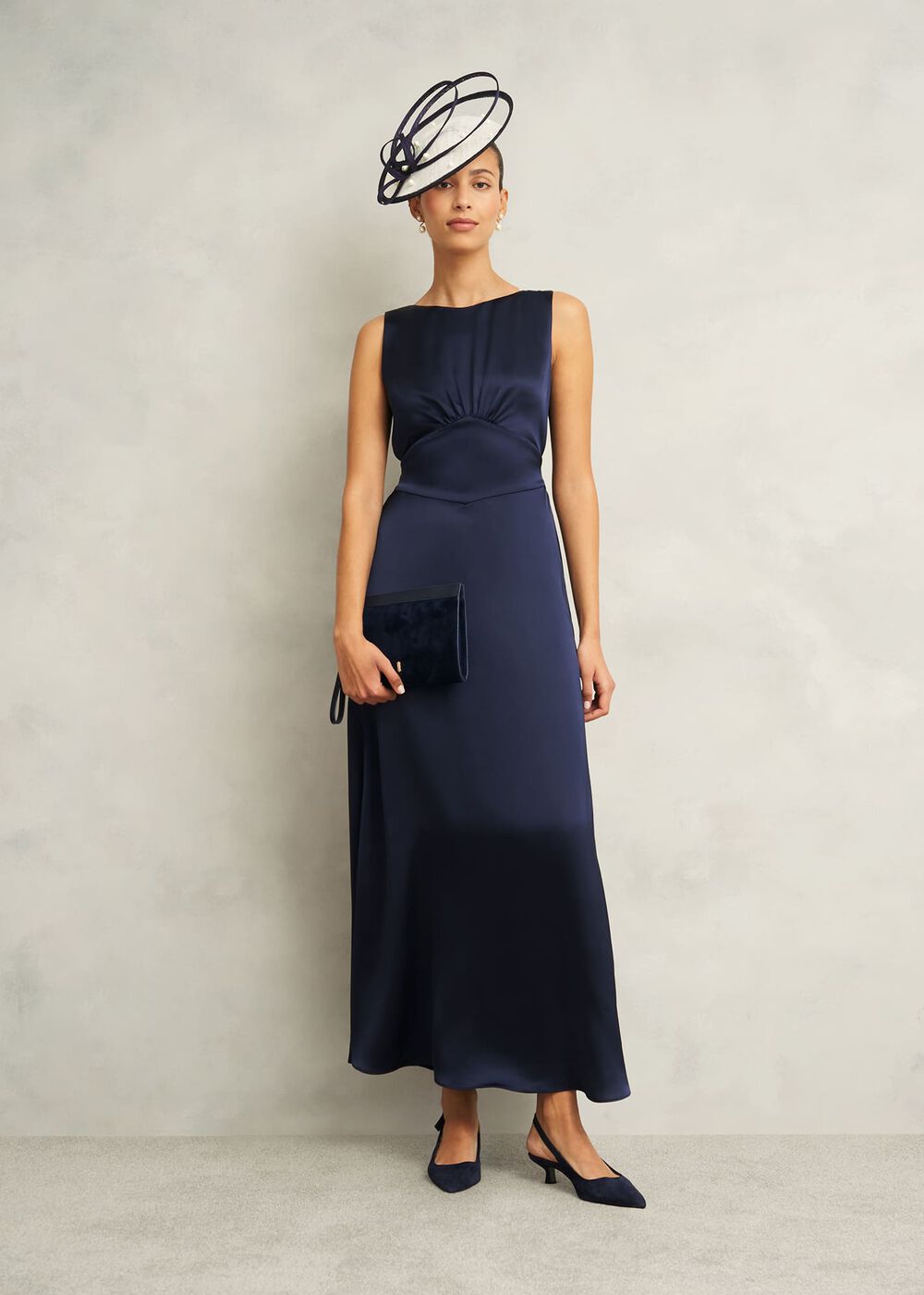 Shona Pearl Fascinator, Ivory Midnight, hi-res