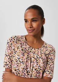 Jacqueline Print Top, Ivory Multi, hi-res